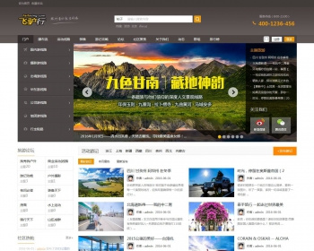 dz模板discuz迪恩户外旅游风模板商业版（GBK+UTF） 全站DIY文件 - PHP