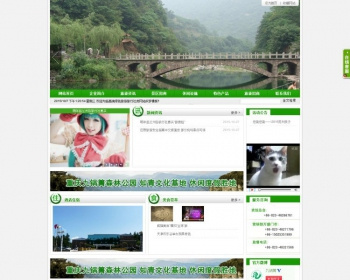 高端绿色旅游旅行社类网站织梦模板 - PHP