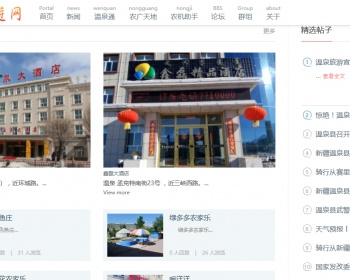 旅游网站源码，资讯网站源码dz模板，discuz模板 - PHP