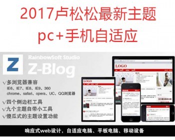 2017卢松松网站模板博客版Zblog主题模板PHP程序seo效果好