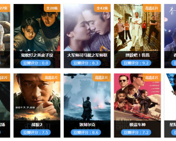 微影院全新2017自适应大气黑色风格模版 - PHP