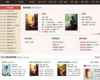 DEDE织梦在线阅读下载小说网站模板 自动归类入库 带手机版源码 - PHP