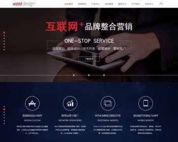 ★高端企业交互式模板 建站工作室网络公司模版（DZ模板） - PHP