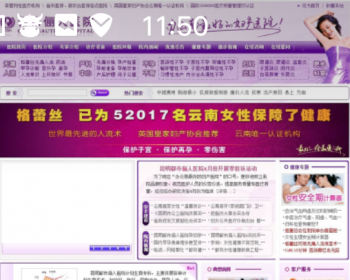 都市丽人妇科医院 美容医院整站源码-紫色风格 - PHP