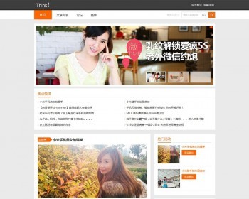 discuz模板时尚科技博客风格模板 - PHP