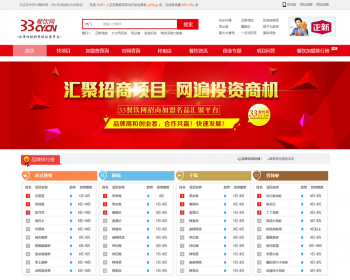 dedecms织梦招商加盟门户网站源码 餐饮网 整站源码带后台 - PHP
