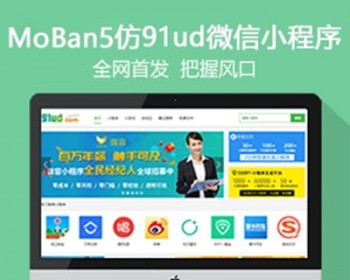 仿《微信小程序》源码 微信小程序应用商店自适应模板 帝国cms+自动采集 - PHP