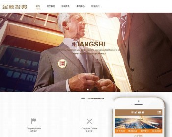 金融股权投资类网站织梦模板带手机端dedecms - PHP