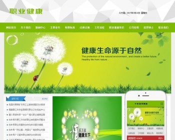职业健康机构类网站织梦模板带手机端dedecms - PHP