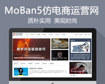 仿《电商运营网》源码 电商经验知识资讯运营网站模板 帝国cms内核 - PHP
