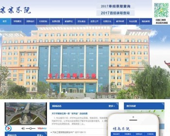 信息职业技术学院学校类网站织梦dedecms模板（带手机端） - PHP