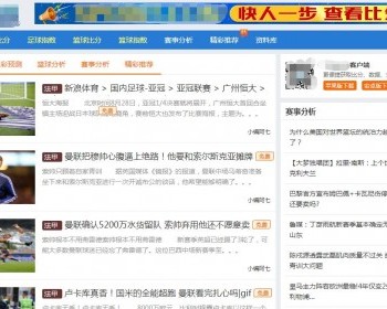 正规比分程序 自动手动更新 - PHP