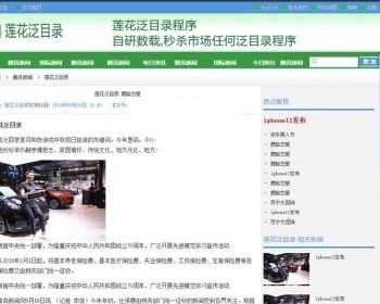 新网站快排程序源码 SEO黑帽技术泛目录站群程序源码 快速上排名百度权重7 - PHP