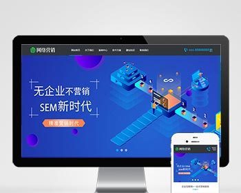 （自适应手机版）网站建设建站公司织梦模板 营销推广类网站源码 - PHP