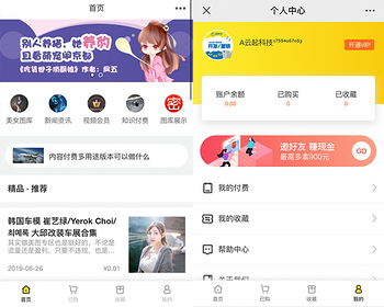 知识图文文章库音频视频图库美女图付费查看系统源码 - ThinkPHP