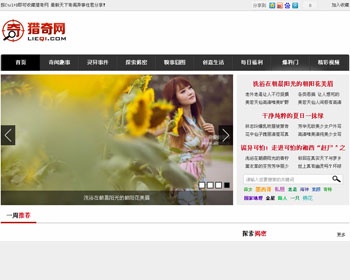 黑色猎奇 网织梦模板 整站栏目带采集 - PHP