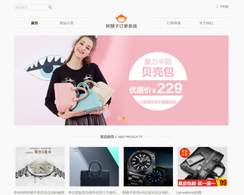 【包安装】阿狸子订单系统V2.9豪华版源码自适应手机/带后台+微信支付+支付宝 - PHP