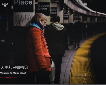响应式滚屏摄影相册类网站织梦模板 html5全屏艺术摄影设计类网站（带手机版） - PHP