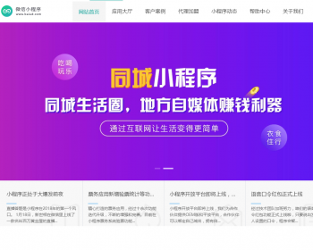 微信小程序开发代理展示销售织梦网站模板 织梦小程序软件网站 - PHP