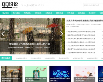 QQ空间日志说说类网站织梦模板 QQ心情日志网站（带手机版） - PHP