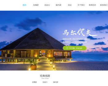 响应式旅游公司官网类网站织梦模板 HTML5旅游签证公司网站（带手机版） - PHP