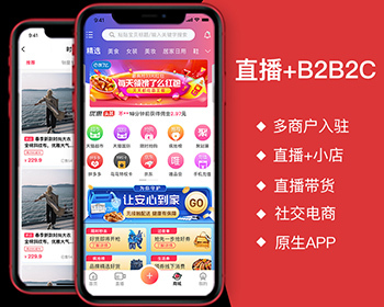 秉信私域直播带货商城系统APP小程序H5平台定制开发支持二级公会代理模式源码 - ThinkPHP