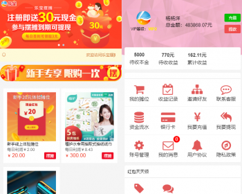 乐宝摆摊金融投资理财平台源码理财系统每日返利 - ThinkPHP