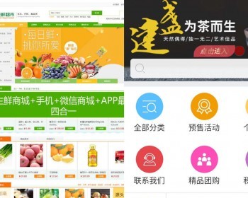 2020绿色生鲜商城电脑+手机+微信商城+APP - Java