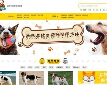 仿《小可爱宠物网》源码 宠物狗猫品种资讯训练网站 手机版含数据 - PHP