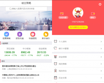 金融投资理财平台源码理财|外汇|股票|谋略交易平台|明日策略pc+手机端 - ThinkPHP