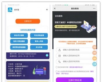 【个人风险大数据查询】征信查询程序 网黑失信查询系统 - ThinkPHP