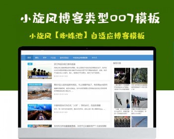 小旋风蜘蛛池站群模板html自适应博客论坛类型模板007蜘蛛池站群源码模板 - PHP