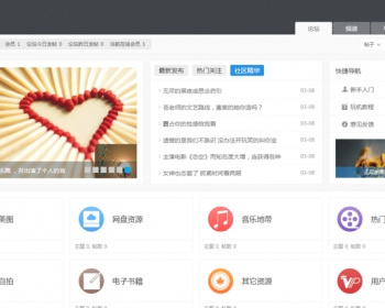 115圈子风格（Qing）完整版V2整站dz源码+模版带演示数据hc033 - PHP