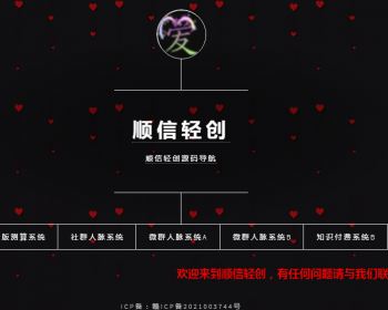 导航源码 漂亮简单大气官方导航源码官方页面（带后台）宣传引流引导页 - PHP
