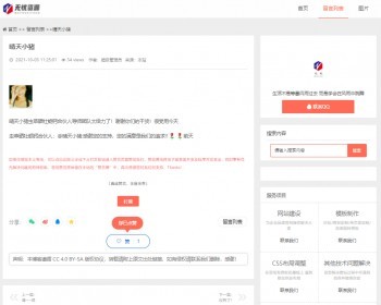 pbootcms可商用博客文章系统新闻带后台简单动态模板源代码p0013 - PHP