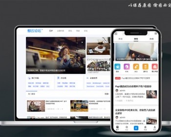 discuz整站程序带数据 优创文章资讯论坛简约dz自媒体带手机pc - PHP