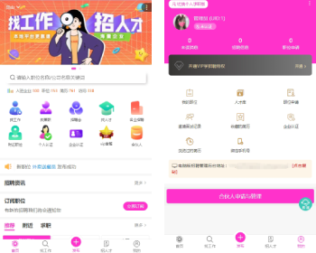 人才网招聘网程序人才招聘系统/招聘APP/H5/求职招聘兼职/招聘企业职位求职招聘小程序 - PHP