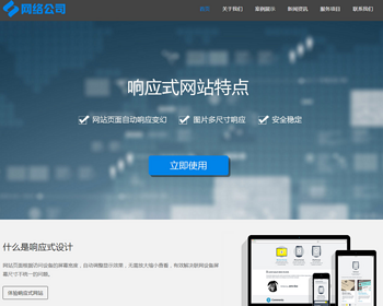 （自适应手机版）互联网公司企业pbootcms网站模板 IT网络科技建站公司网站源码 - PHP