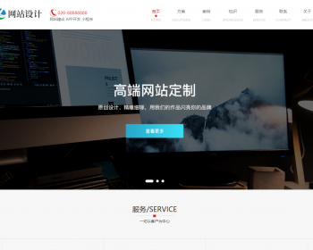 网站建设小程序开发设计类网站织梦模板（自适应手机端） - PHP