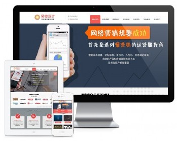网站建设网络设计营销类网站模板 - PHP