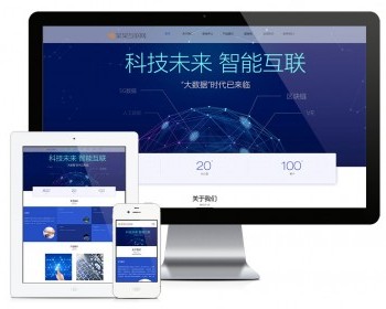 响应式云数据互联网软件网站模板 - PHP