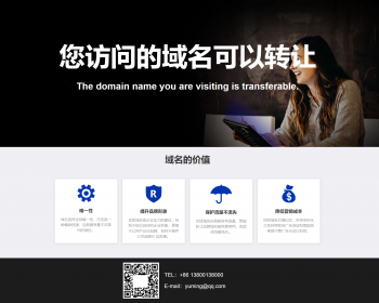 域名在线出售单页 个性化展示单页 域名产品宣单页面，网站域名出售页面 - PHP