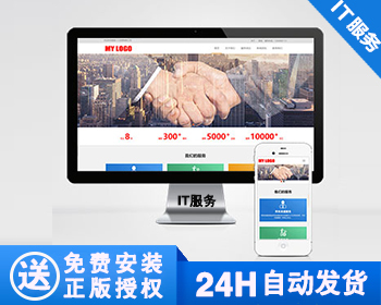 【正版】人力资源网站模板 管理咨询服务公司网站源码 - PHP