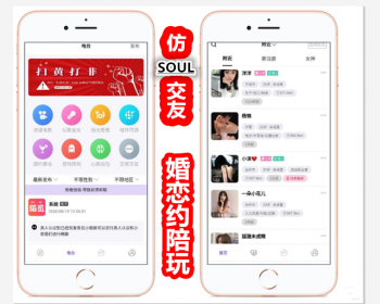 仿SOUL仿面具社交友附近人婚恋相亲约仿陌陌APP源码系统 - PHP