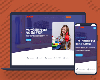 响应式营销型网站企业网站源码家政服务企业公司PHP网站自适应手机端
