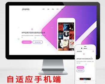 App软件落地页网站源码APP应用程序官网app软件官网app介绍网站源码自适应手机端 - PHP
