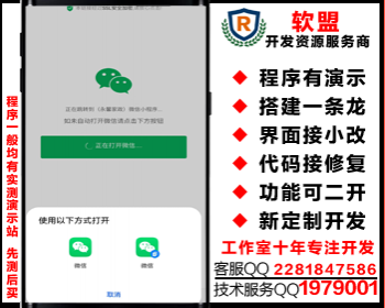 浏览器/APP/H5/QQ/邮件/外部跳转指定微信小程序神器/带token获取方法/带PC二维码扫描 - HTML / 前端静态