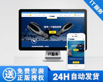 【正版】水上运动设备网站模板 潜水服务公司网站源码 - PHP