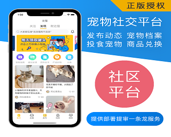 社区APP系统开发社交平台宠物交友社交资讯服务小程序软件定制 - PHP
