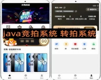 竞拍转拍java系统 拍卖转卖系统